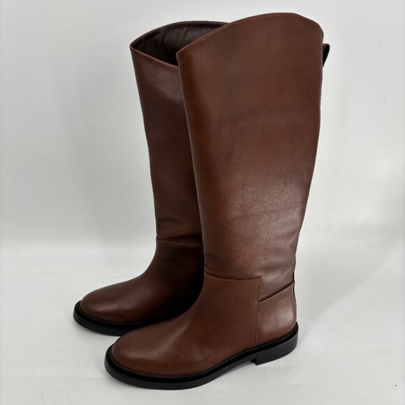 Steve Madden Womens Gaige Knee High Tall Riding Boots Brown Leather Size 9M NWB - Picture 6 of 9
